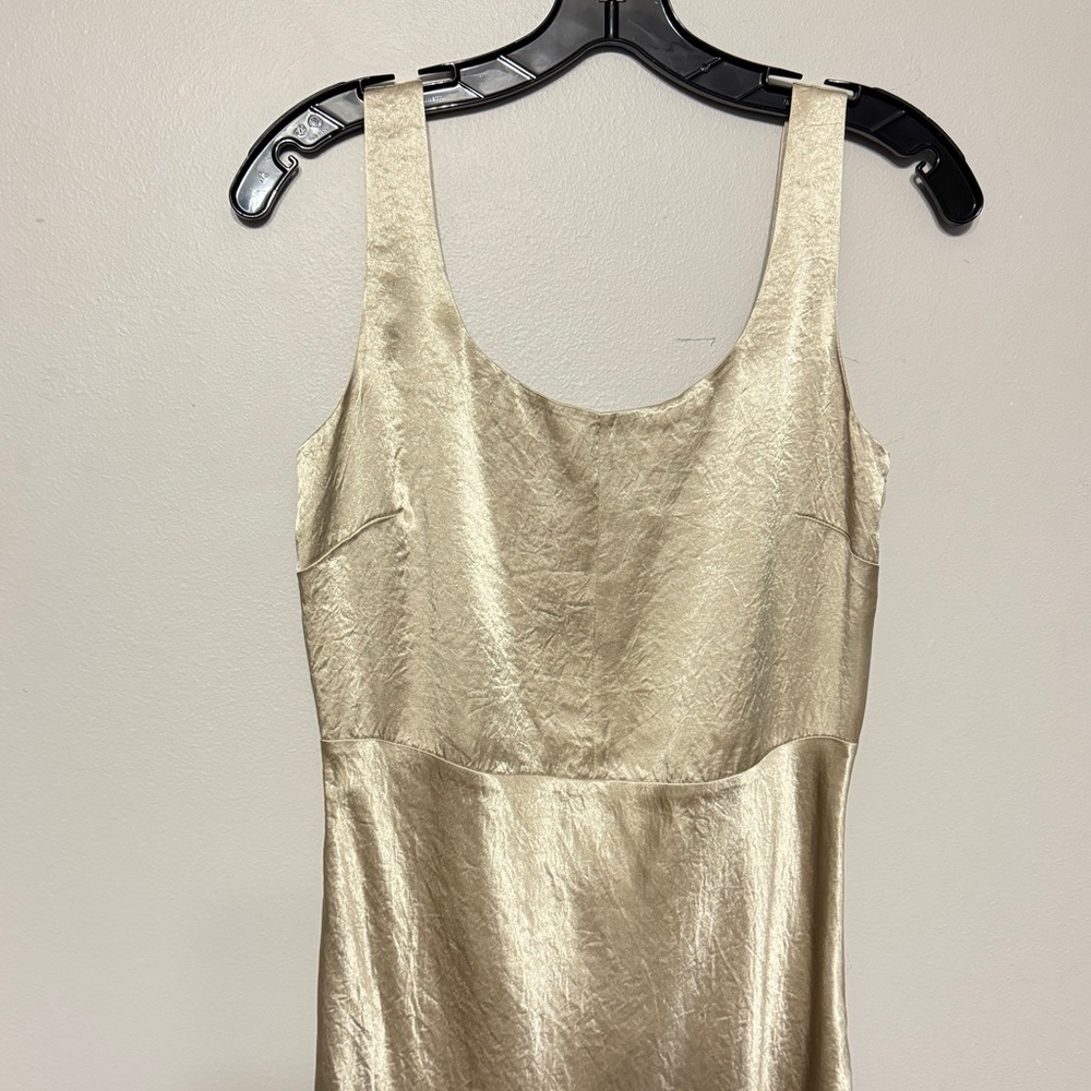 VINCE Satin Midi Slip Dress in Sepia NWT - Picture 5 of 14
